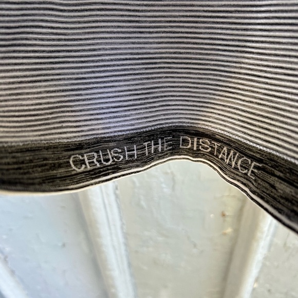 Lululemon swiftly black and white striped tank, size 2 - Picture 11 of 11